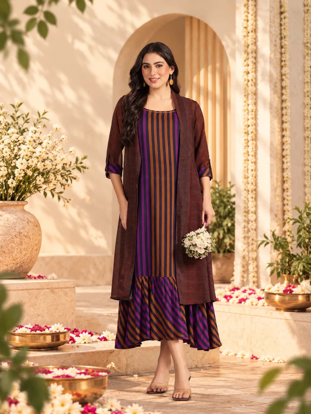 Layered kurta styling